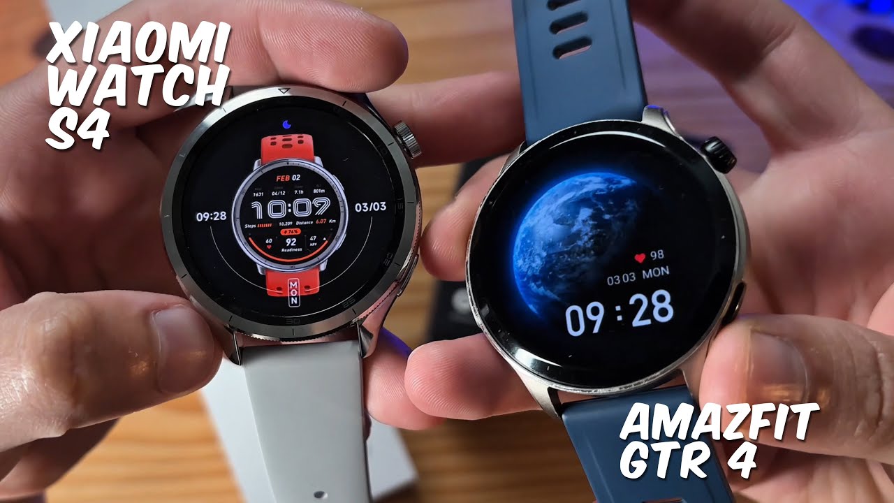 Xiaomi Watch S4 Versão Global ou Amazfit Gtr 4 - Qual é Melhor ?  (Análise e Comparativo)