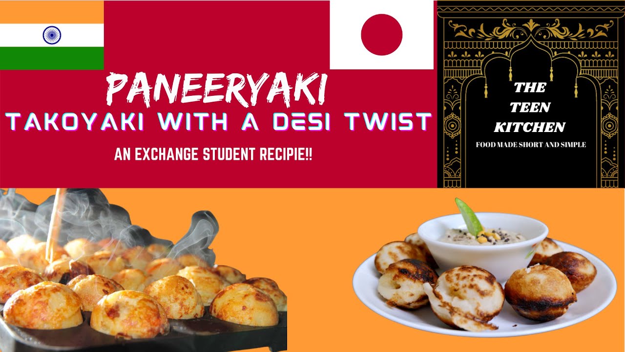 Takoyaki with a desi twist !! Paneeryaki A famous Japanese street food delicacy , made Indian !!