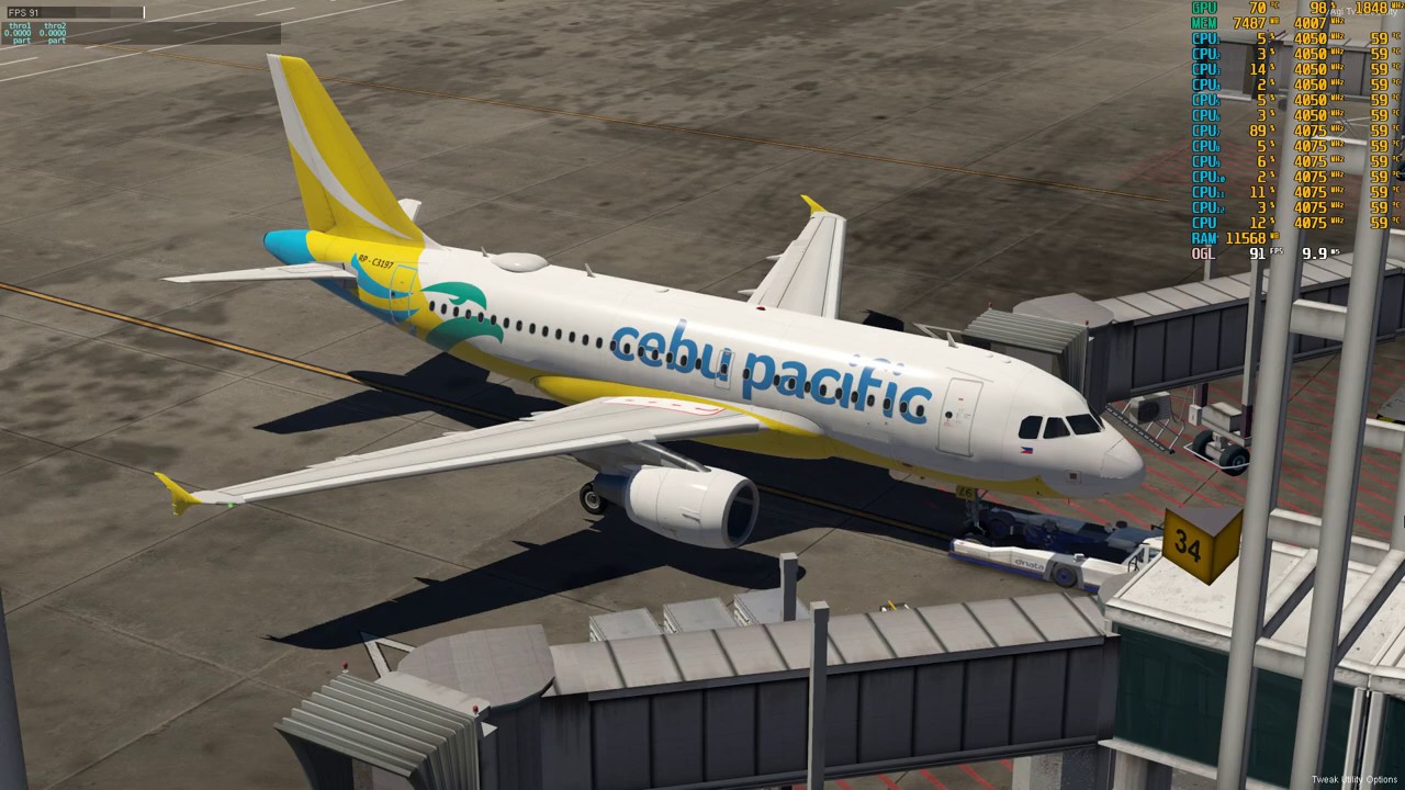 VATSIM Philippines Manila(RPLL) to Davao(RPMD) X-Plane 11 Airbus 319