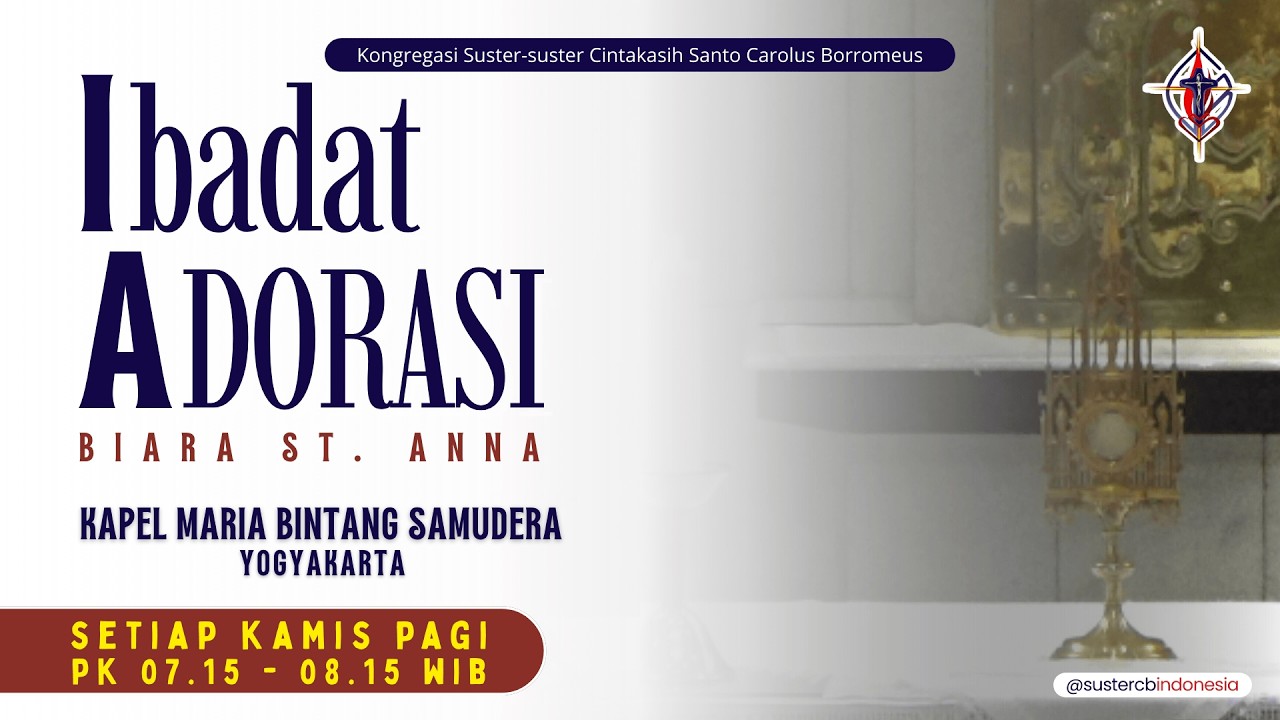 LIVE Adorasi Sakramen Mahakudus, Kamis, 19 Maret 2026, pk 07.15 WIB