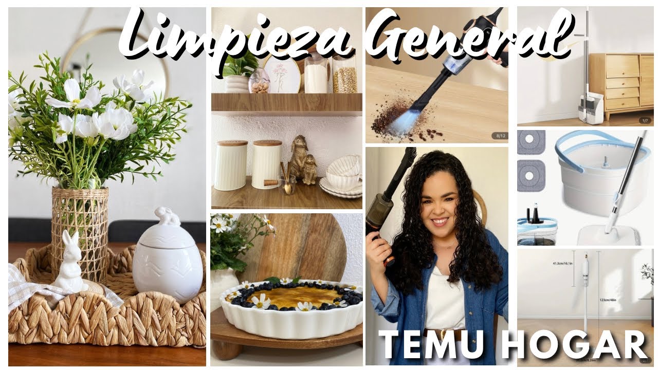 🧺🧹LIMPIEZA GENERAL EN CASA CON NUEVOS PRODUCTOS DE @Temu Por fin tengo una aspiradora +🥧Receta Pay