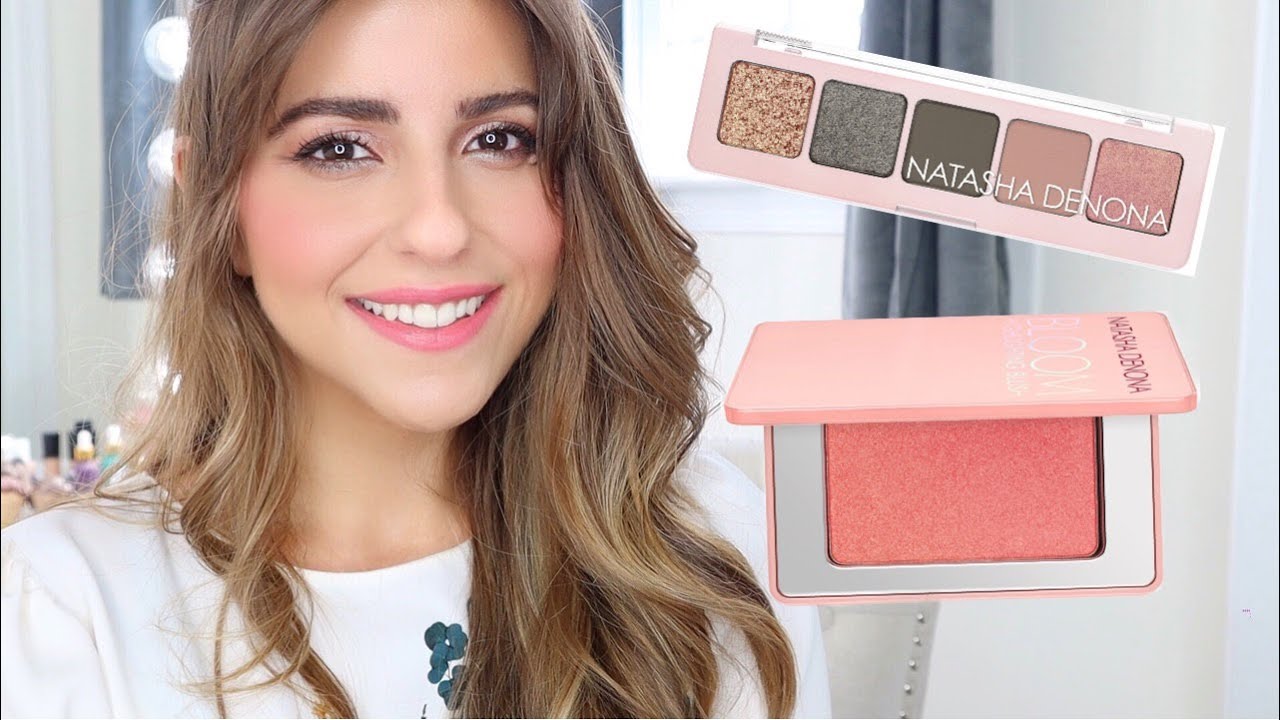 Natasha Denona Mini Retro Palette & Bloom Highlighting Blush review and tutorial