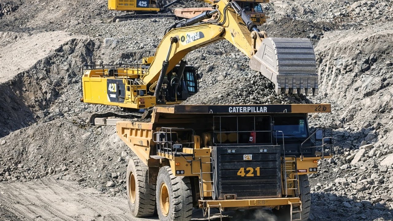 Komatsu vs Caterpillar Excavators | Massive Loading Power in the Mine
