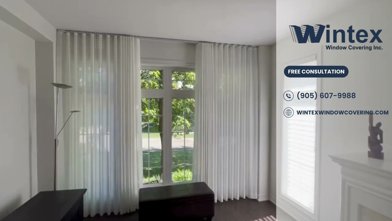 Motorized Drapery with Wintex Window Covering | Mississauga&rsquo;s Premier Blinds & Shades Experts