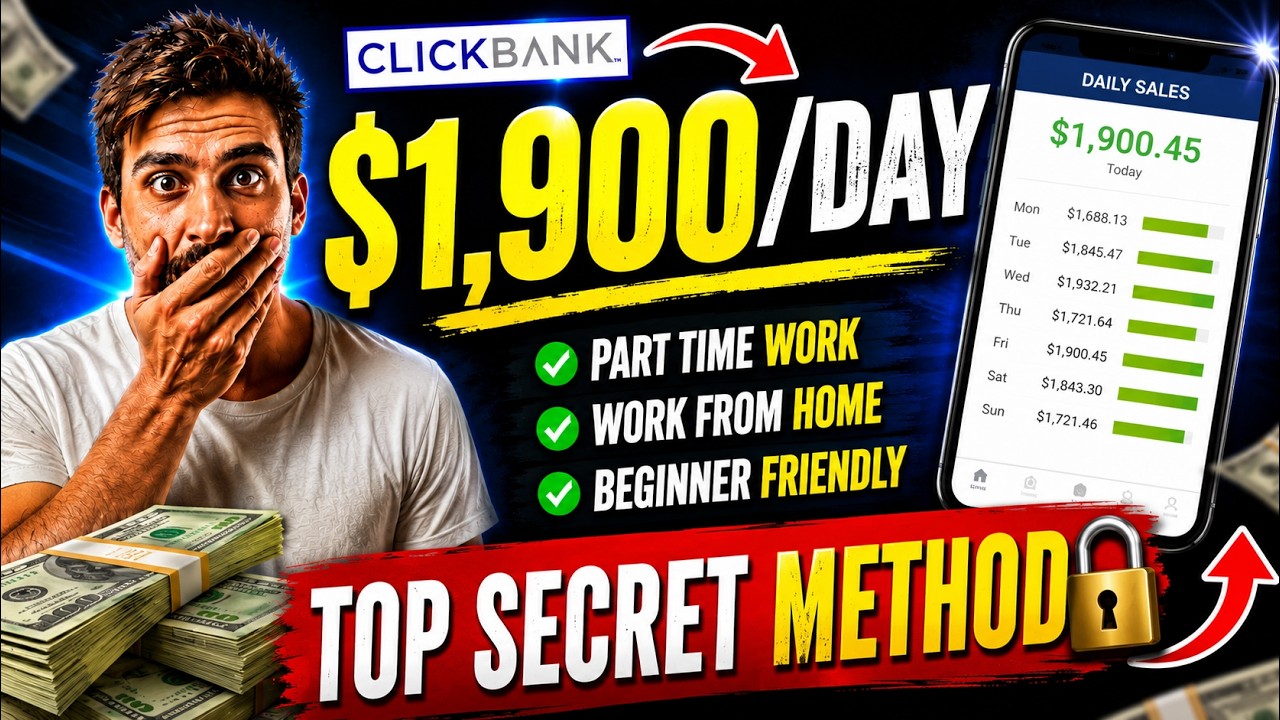 $1,900 एक दिन मैं Clickbank Affiliate Marketing से 🔥🔥| clickbank google ads