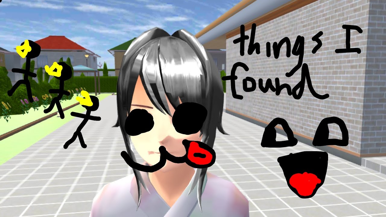 Things I found in Sakura school simulater😋✨✨✌️✌️