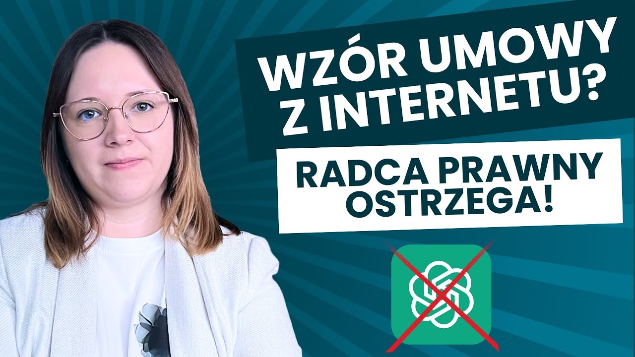 Darmowy wzór umowy z internetu i ChatGPT – czy jest bezpieczny? Radca prawny ostrzega: to pułapka!