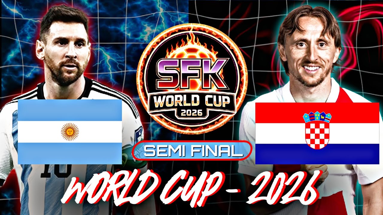EFOOTBALL WORLD CUP 🔴 SEMI FINAL 💥  ARGENTINA 🆚️ CROATIA 🔥
