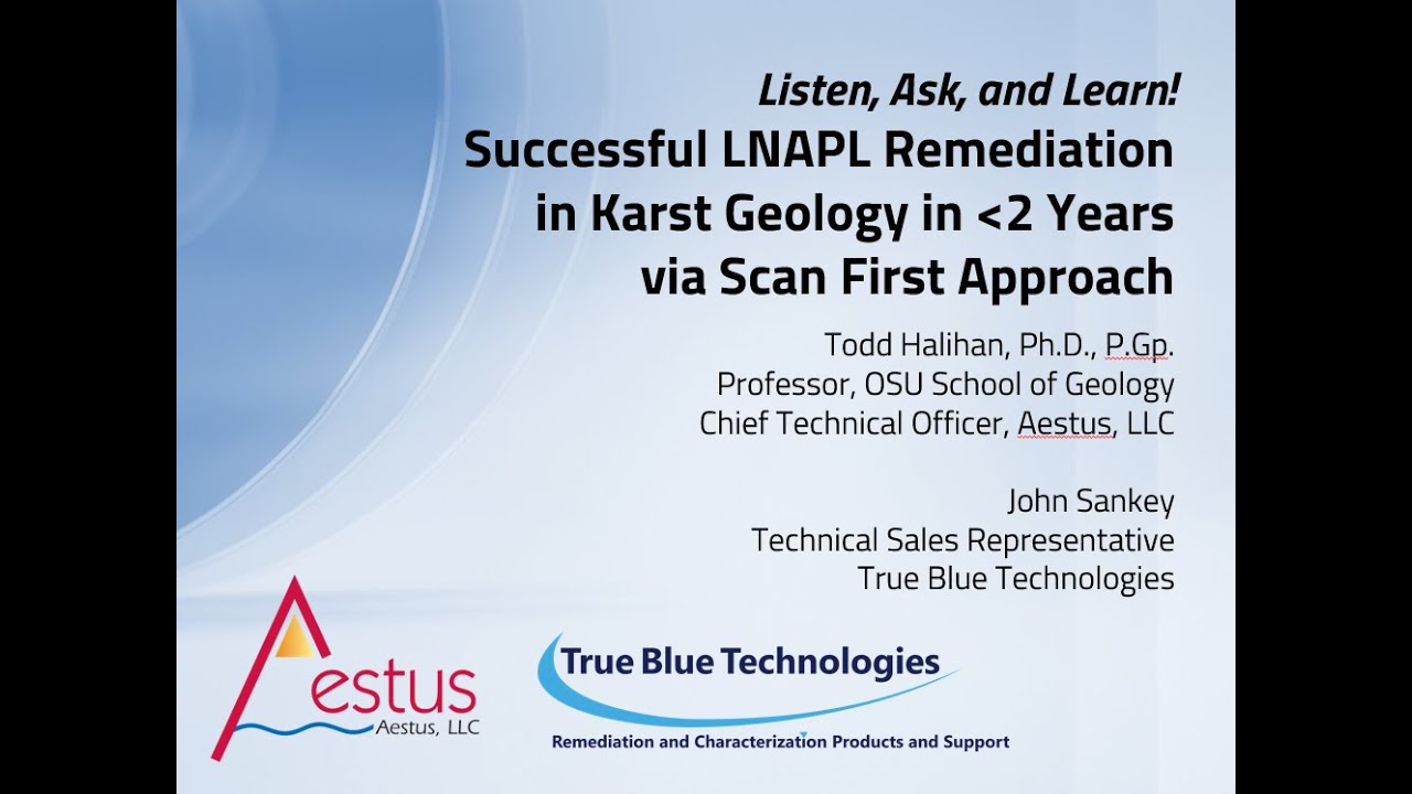 Successful LNAPL Remediation in Karst Geology in 2 Years