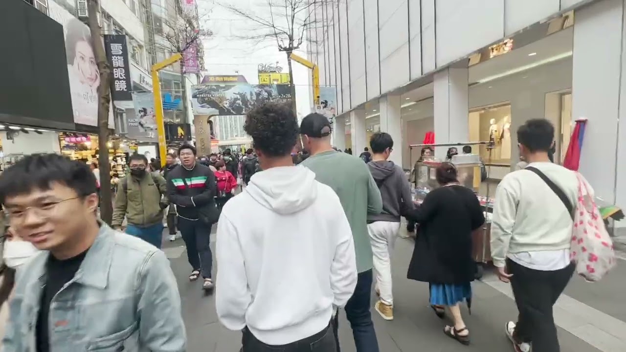Taipei, Taiwan, Quartier Ximen un dimanche après midi