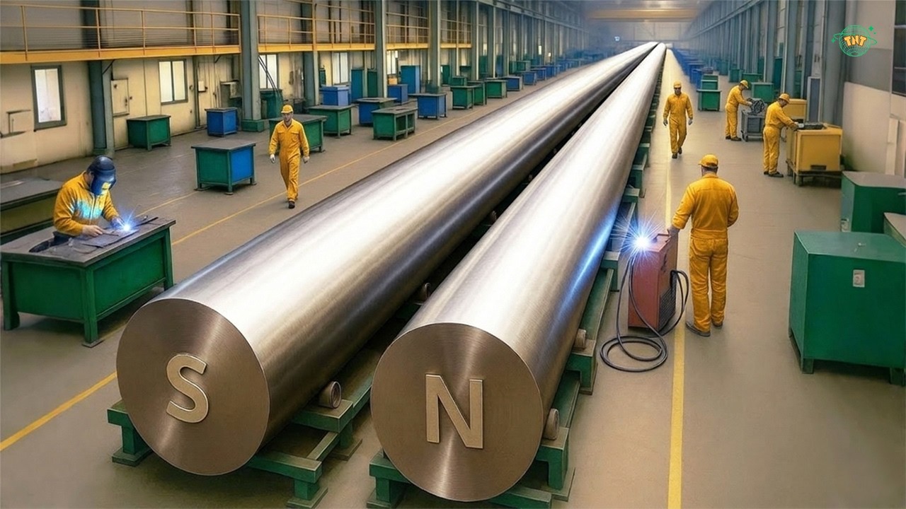 Quy Trình Sản Xuất Hàng Triệu Nam Châm Công Nghiệp Bên Trong Dây Chuyền Khổng Lồ