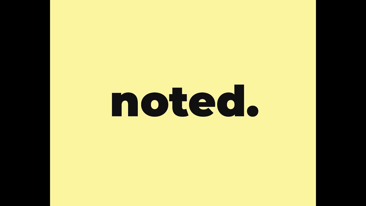 Noted  - Insider Edition -  Trailer