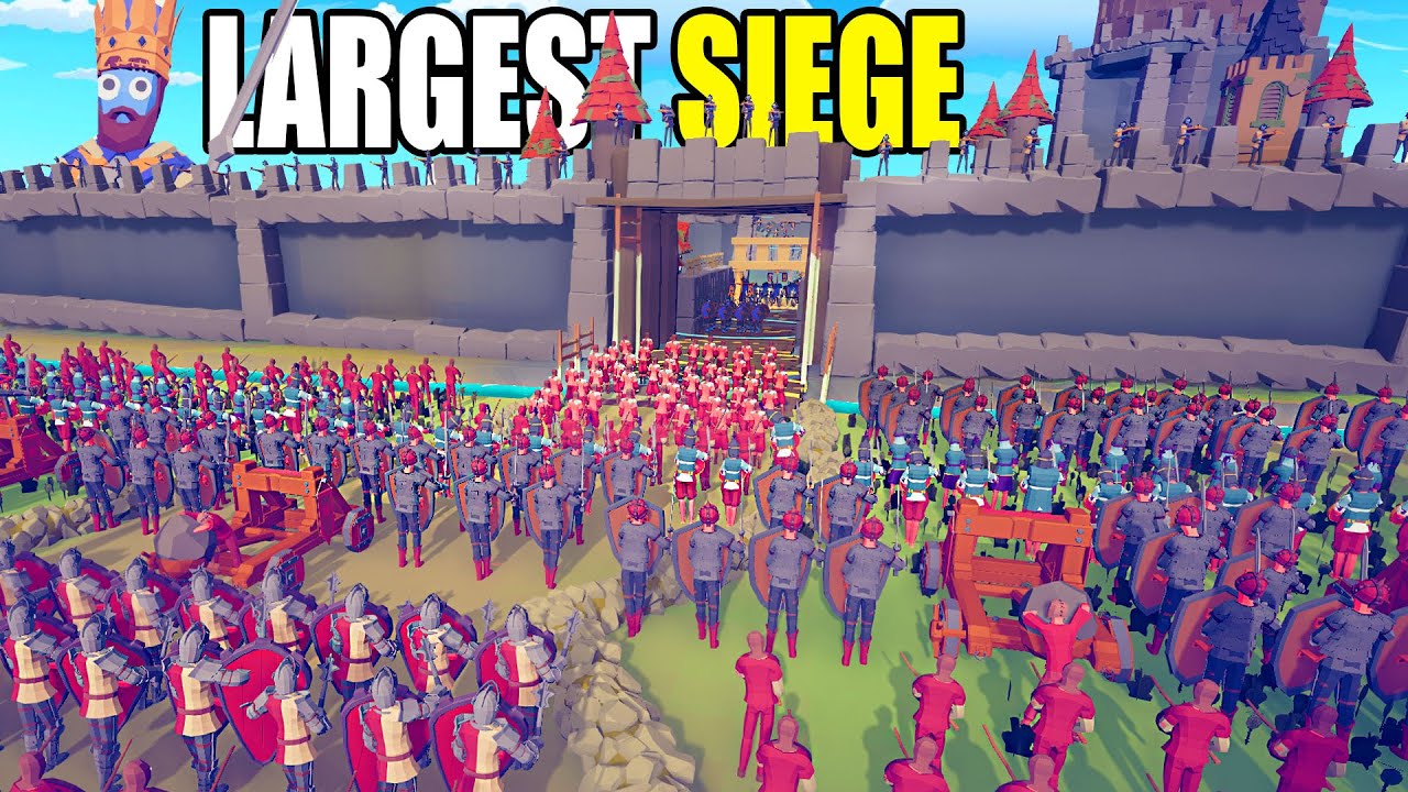 The Largest MEDIEVAL CASTLE SIEGE Ever in TABS!