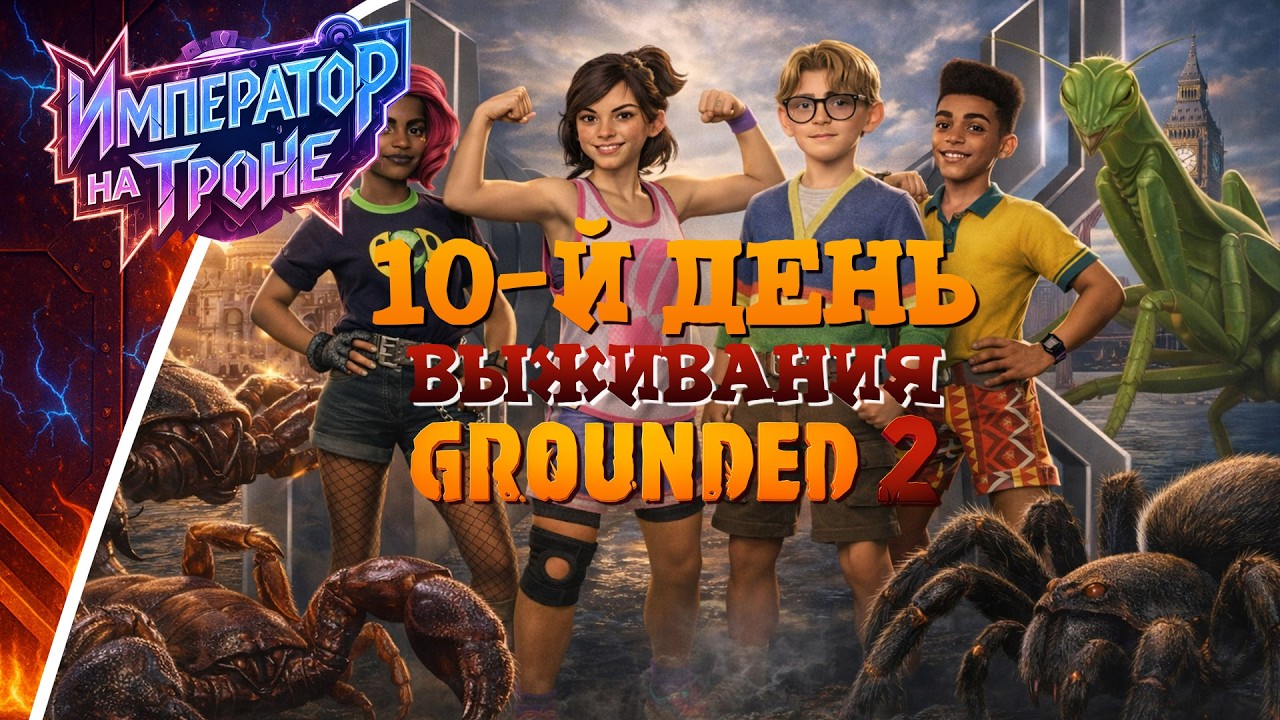 ДЕСЯТЬ ДНЕЙ ВЫЖИВАНИЯ В GROUNDED 2 | Газонюх