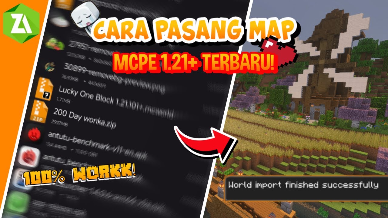 CARA PASANG MAP DI MINECRAFT 1.21+ TERBARU!! - DIJAMIN 100% WORK