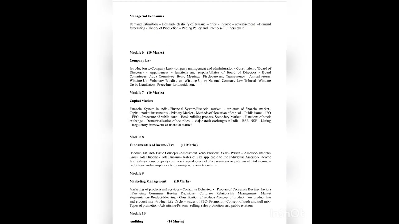 junior accountant  syllabus