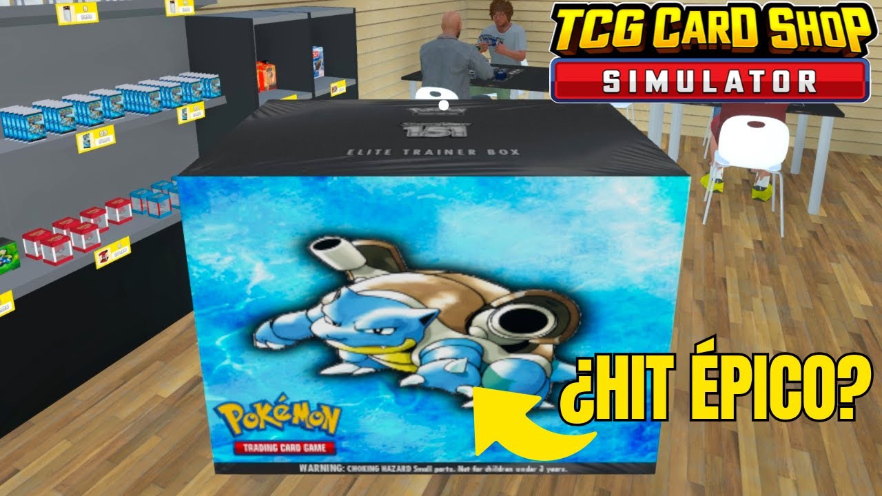DESBLOQUEÉ la ELITE TRAINER BOX de BLASTOISE ¿VALIÓ LA PENA? - TCG Card Shop Simulator
