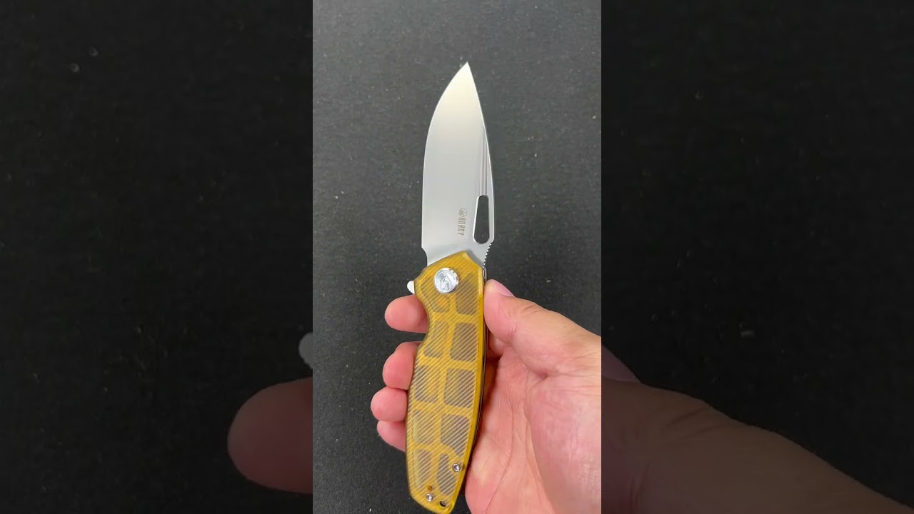 KUBEY KU322L Tityus Liner Lock Flipper Folding Knife Ultem Handle