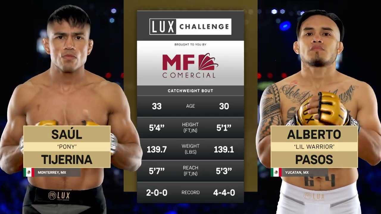 Saúl “Pony” Tijerina vs Alberto “Lil Warrior” Pasos | LUX 050