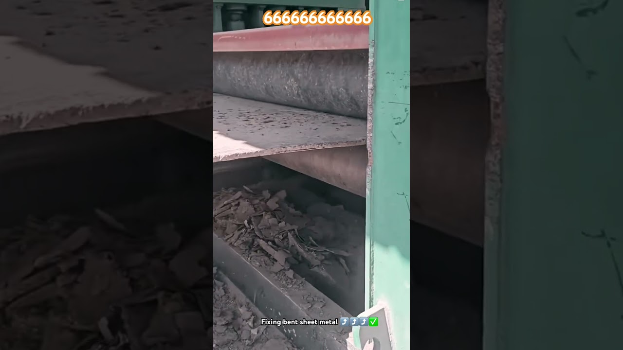 Fixing bent sheet metal process