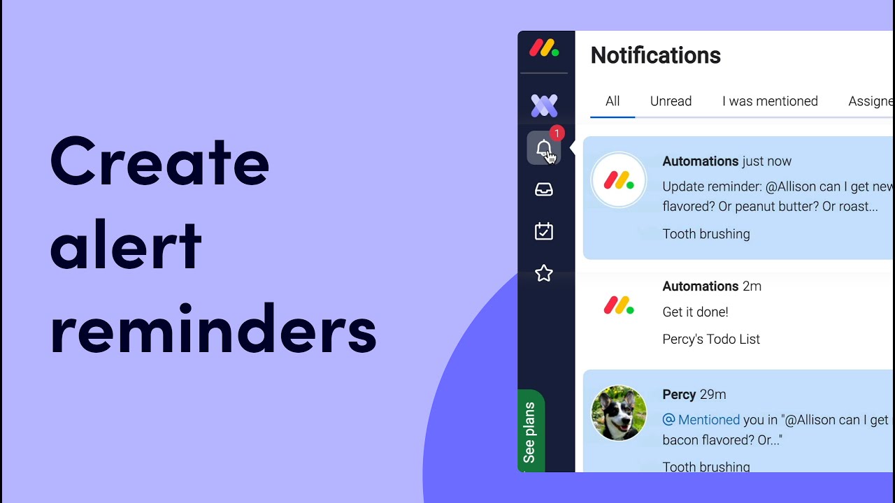 Create alert reminders | monday.com tutorials
