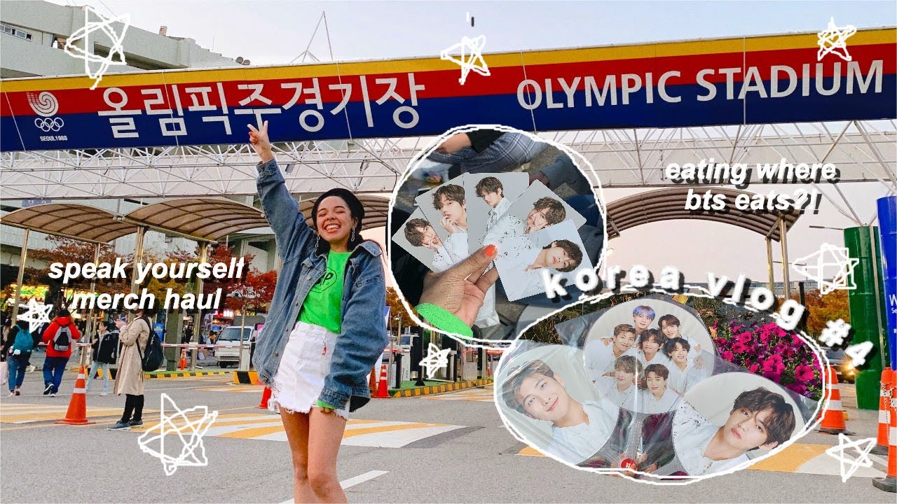 korea vlog ➍: buying speak yourself [the final] merch (taehyung pcs you will be MINE)!!