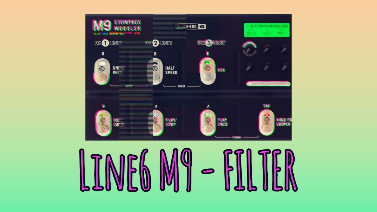 #Line6 M5/M9/M13 Pedalboard with Bass - FILTER EFFECTS (No Talking)