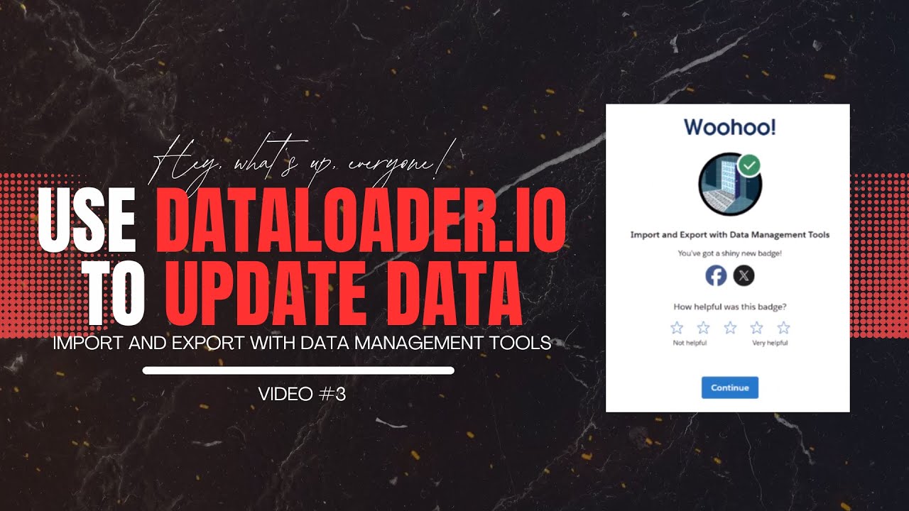 Используйте Dataloader io для обновления данных. 📌 Импортируйте пакет данных в Salesforce с помощ...