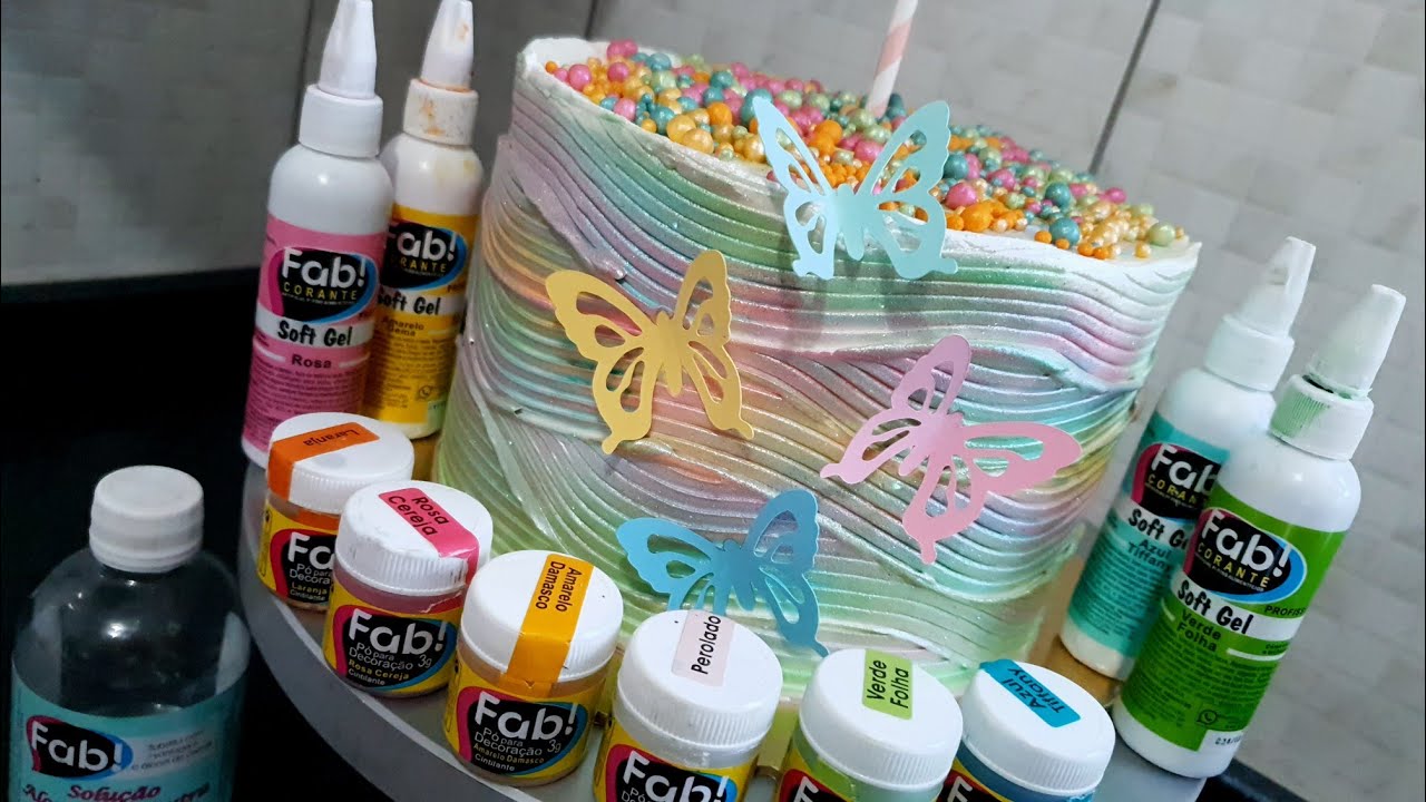 Bolo Tie Dye | Wave Cake | Tava Doida pra fazer esse Tema 😅 | Ateliê Doce - Lidiane Oliveira