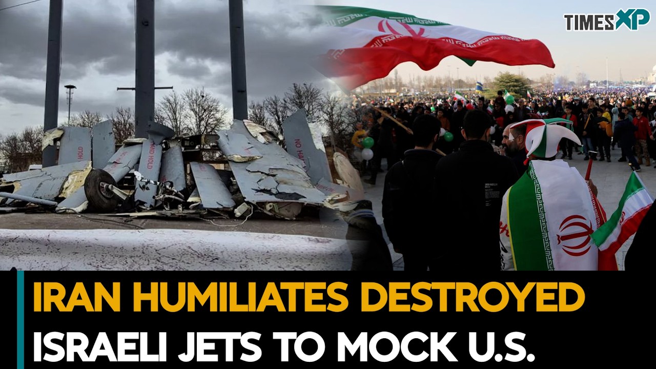Iran Displays Destroyed Israeli Jets To Mocks U.S.| Iran-Israel War