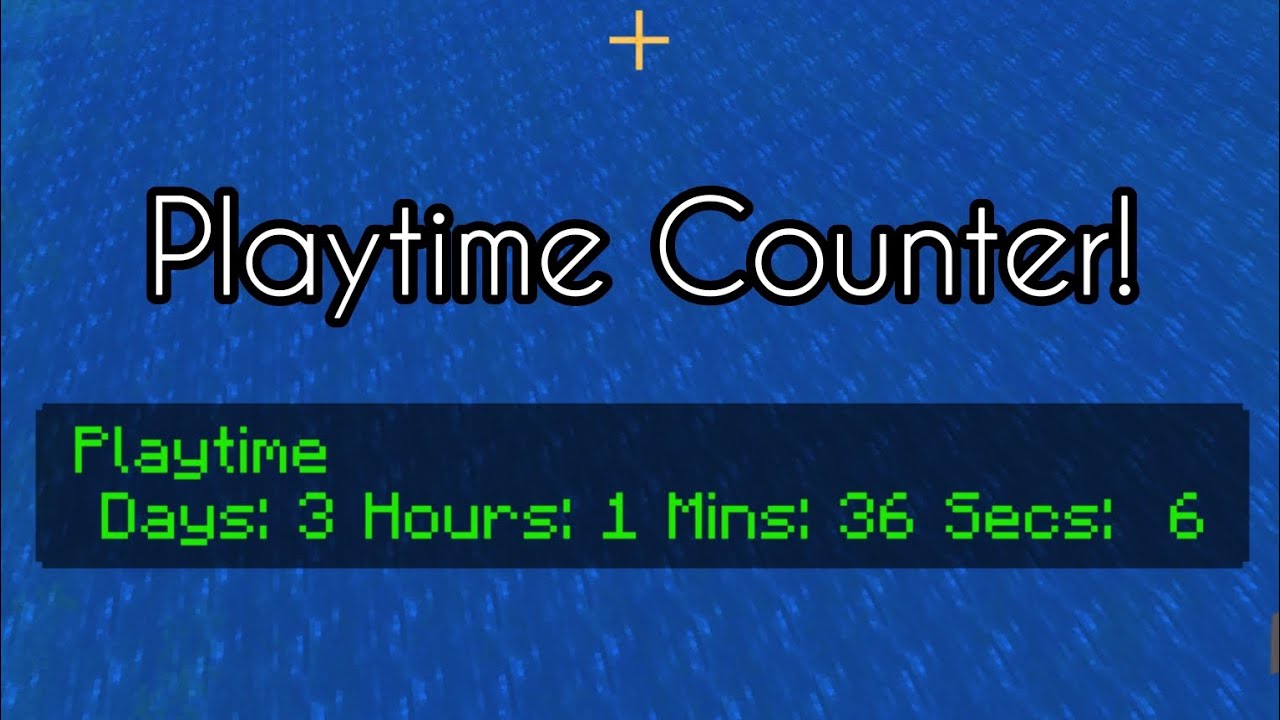 How to Make a Playtime Counter! / Minecraft Bedrock Command Block Tutorial