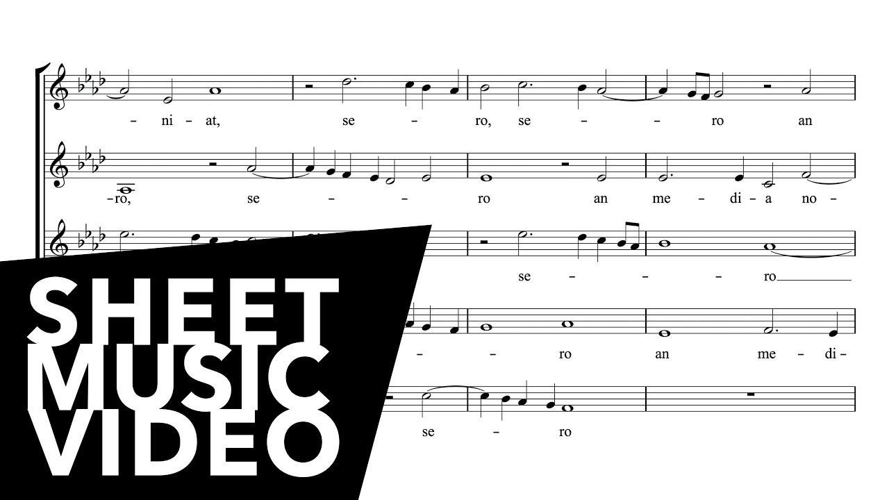 Monteverdi - Ond'ei di morte (Rimanti in pace) 'Sheet Music Video
