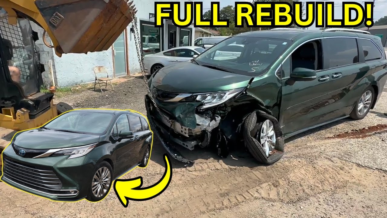 Rebuilding a Totaled Hybrid Toyota Sienna From Start to Finish