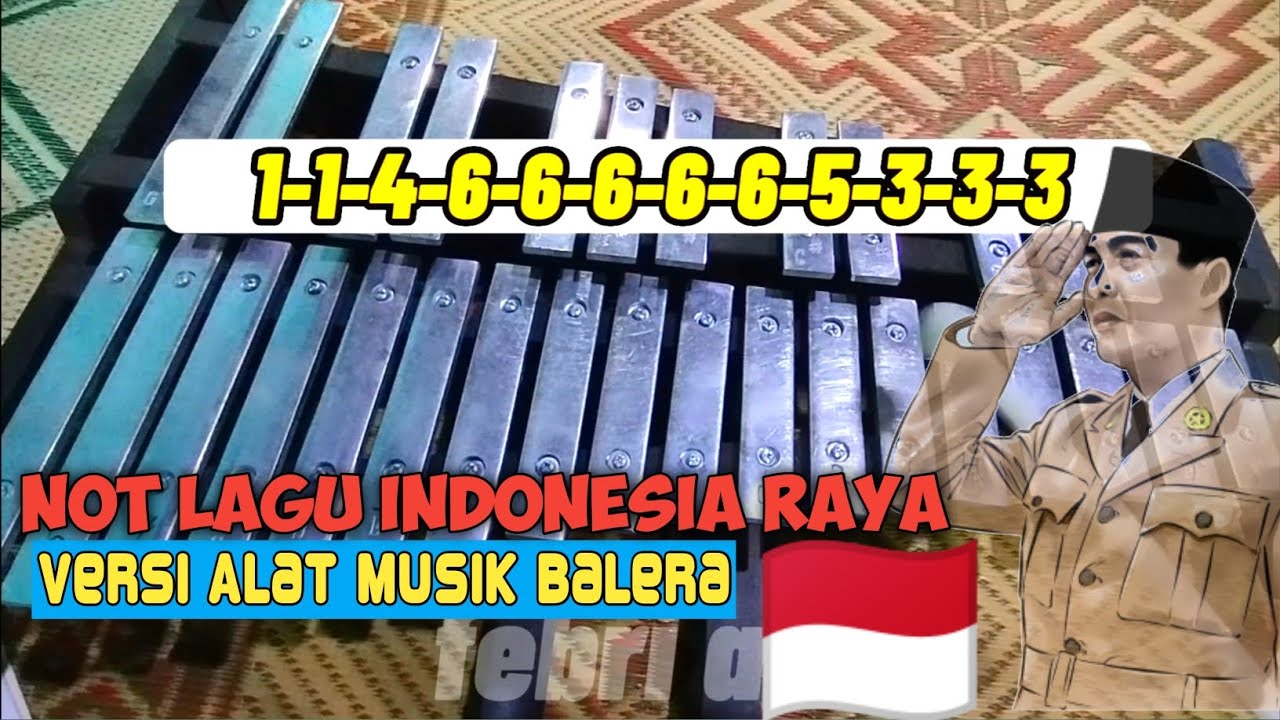 Not lagu Indonesia Raya versi alat musik balera