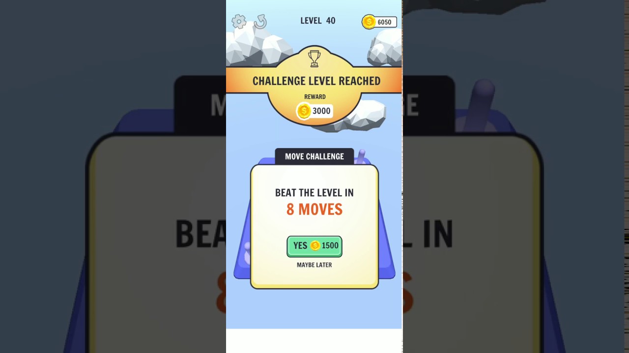 Go Knots 3D Challenge 1 / Beat the level in 8 moves