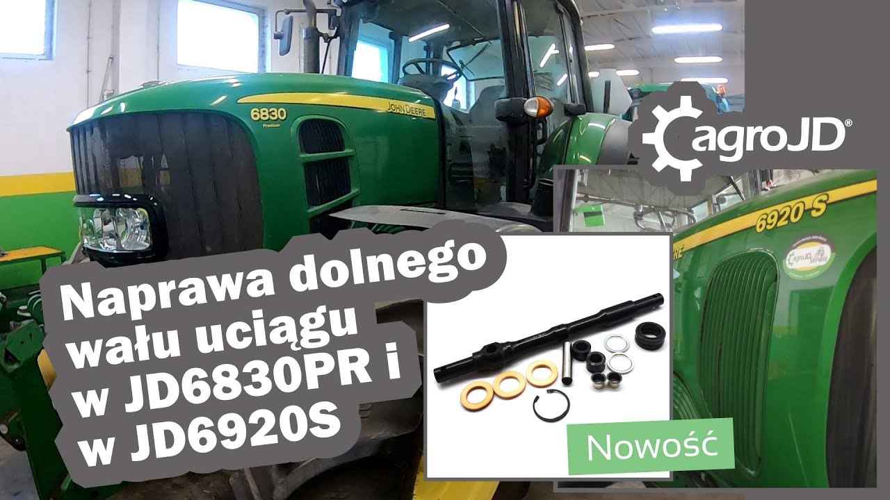 Dolny wał uciągu w John Deere - Kilka ciekawostek - 6920S i 6830PR