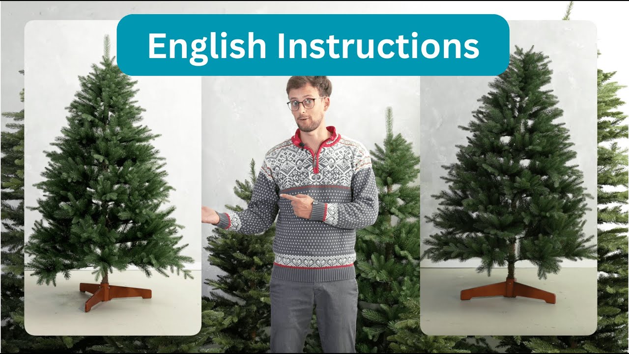 Assembly Guide for 180cm Christmas Tree Made of 100% Injection-Molded Material by Pure Living