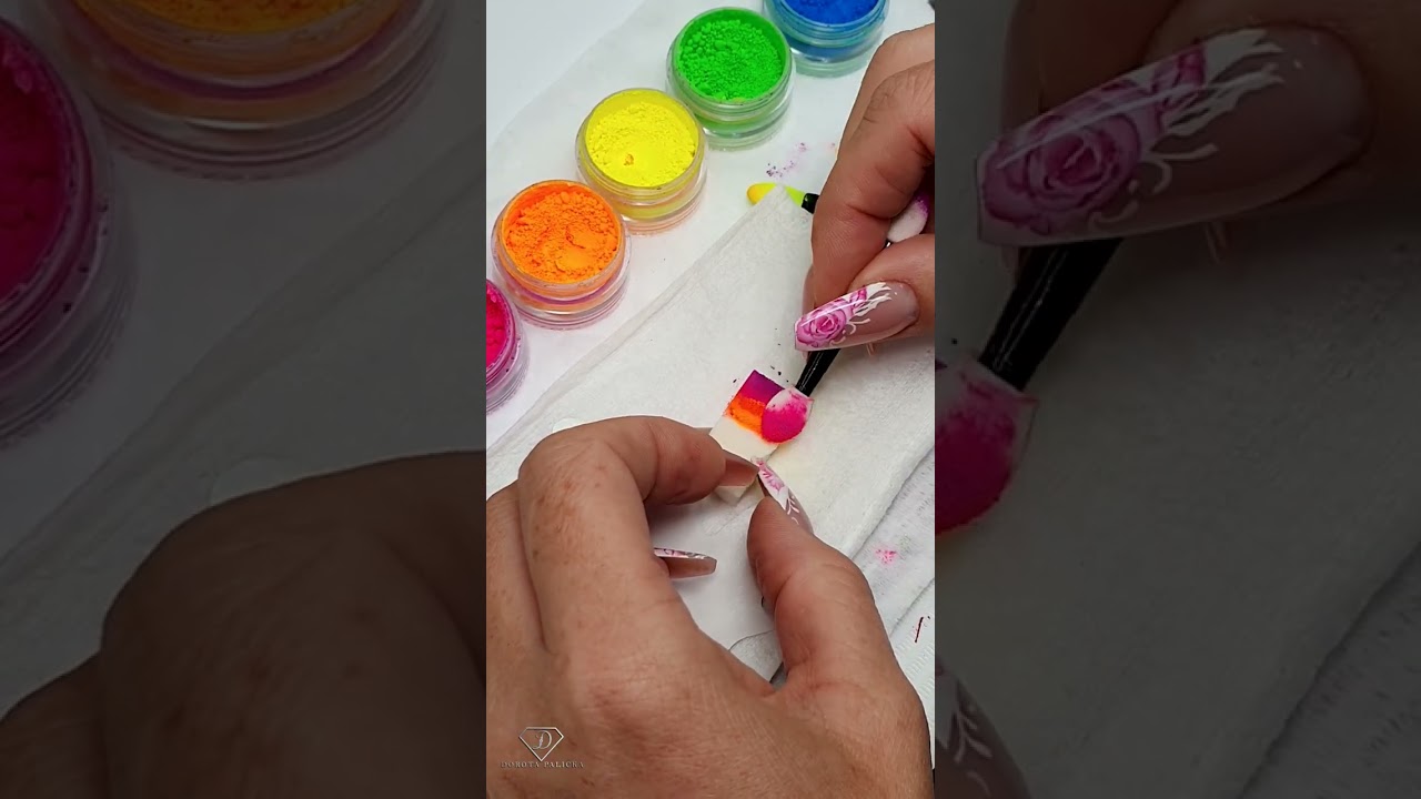 Simple ombre nail art hack for beginners 🌈