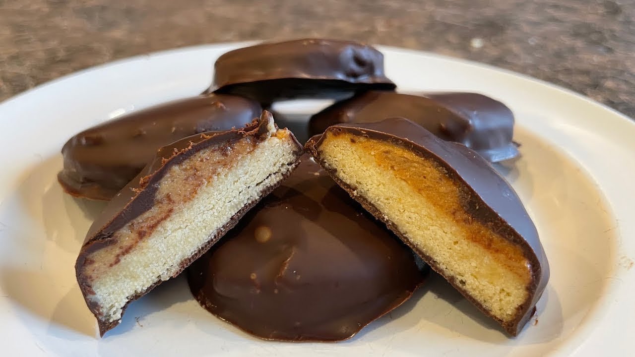 Keto Tagalongs – Шоколадное печенье с арахисовым маслом (низкоуглеводное и без сахара)