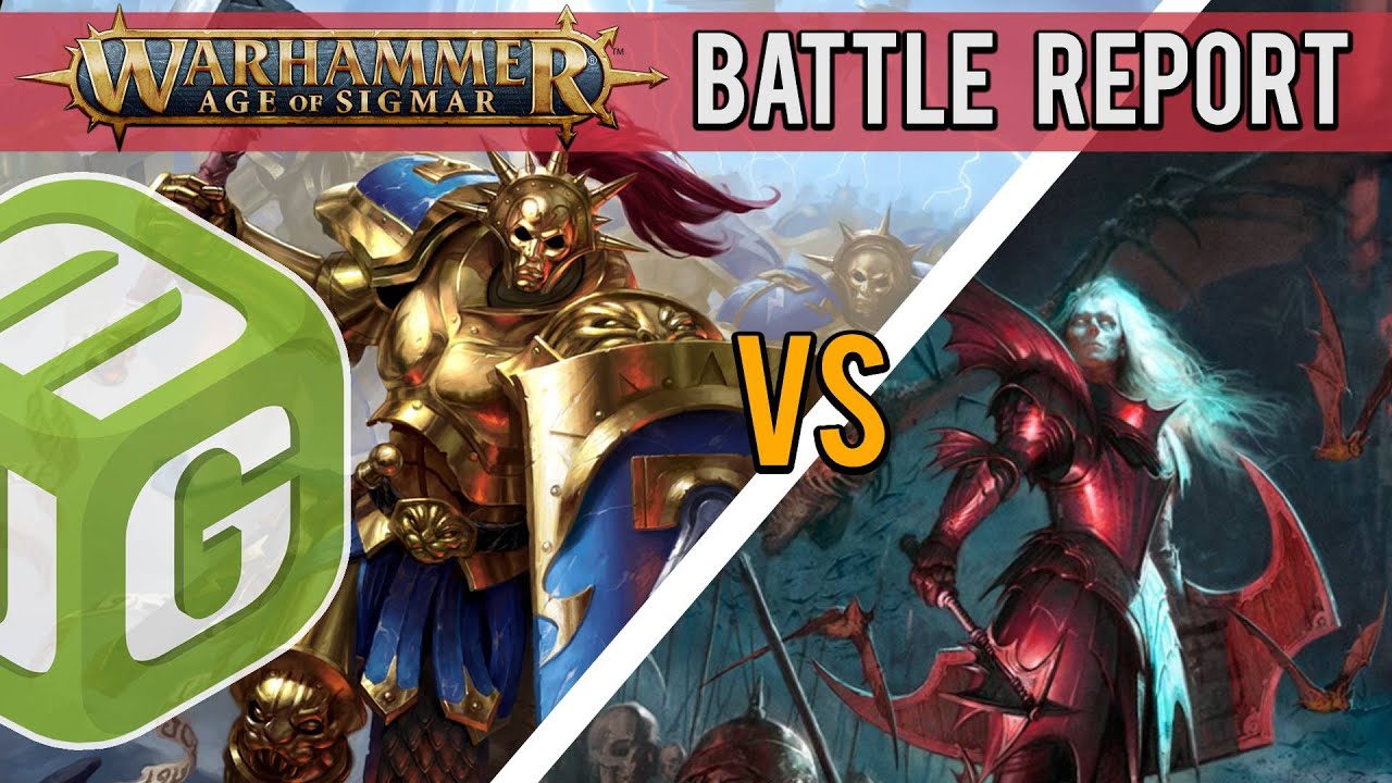 SIEGE BATTLE Stormcast Eternals vs Soulblight Gravelords Age of Sigmar 3rd Ed.  Battle Report Ep 124