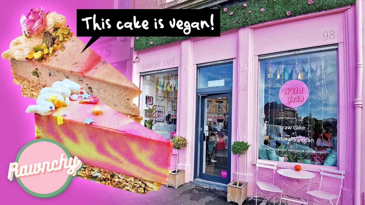 The Best VEGAN Cafe in Glasgow! Rawnchy Cafe | Cafe Tour, Raw Cake Tasting & Honest Review