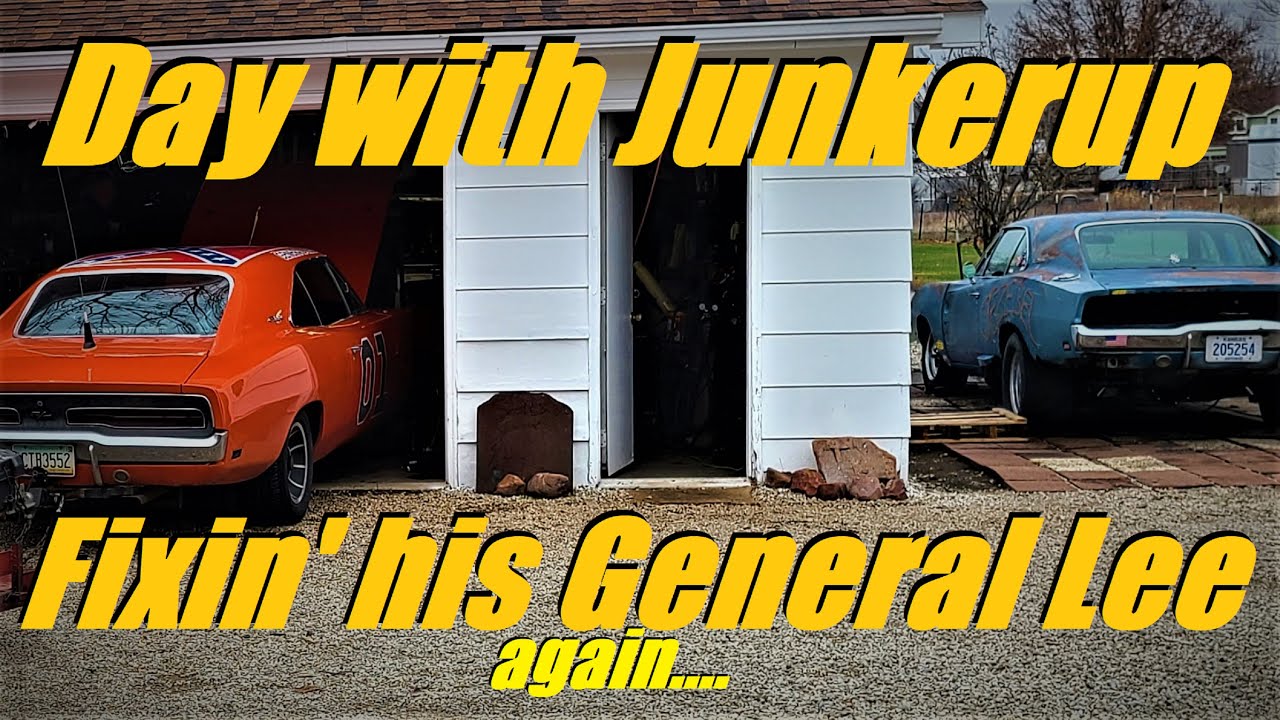 Fixing Junkerup's General Lee after a Cross Country trip hauling a 1970 340 Duster!