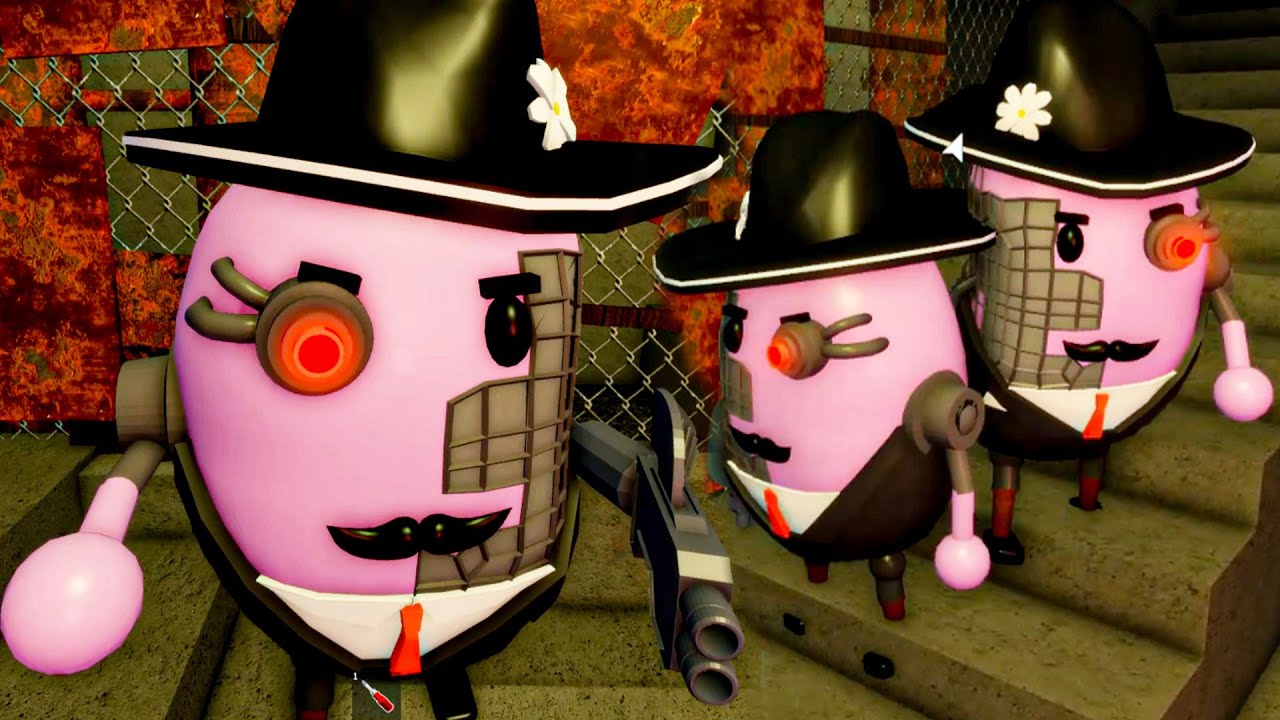 Purple Mr. P Twin Skins Piggy  Roblox