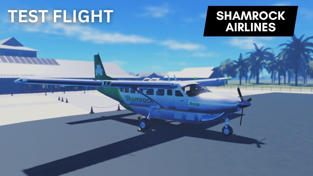 Flying onboard Shamrock Airlines | Roblox