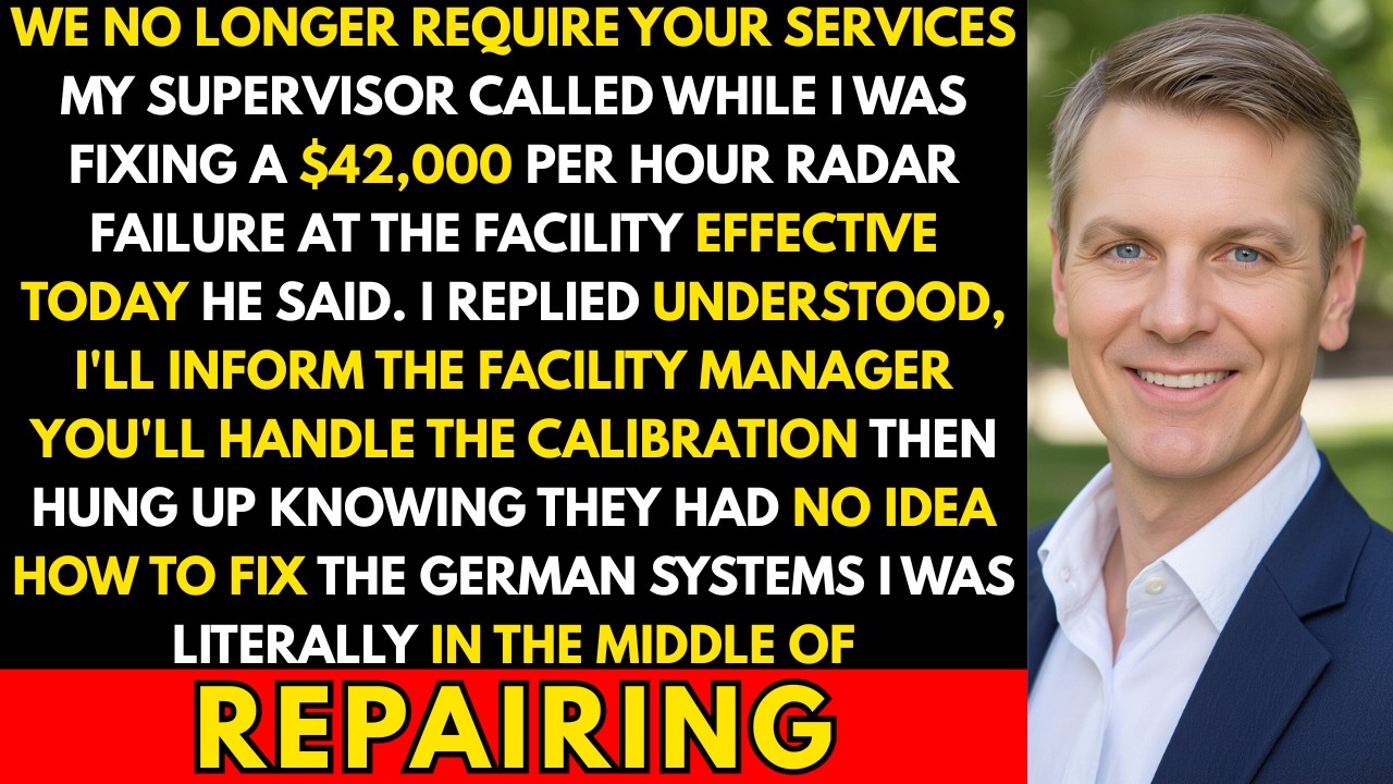 Fired While Fixing $42K/Hour Radar Crisis. I Said 'Handle It Yourself.' They Couldn't