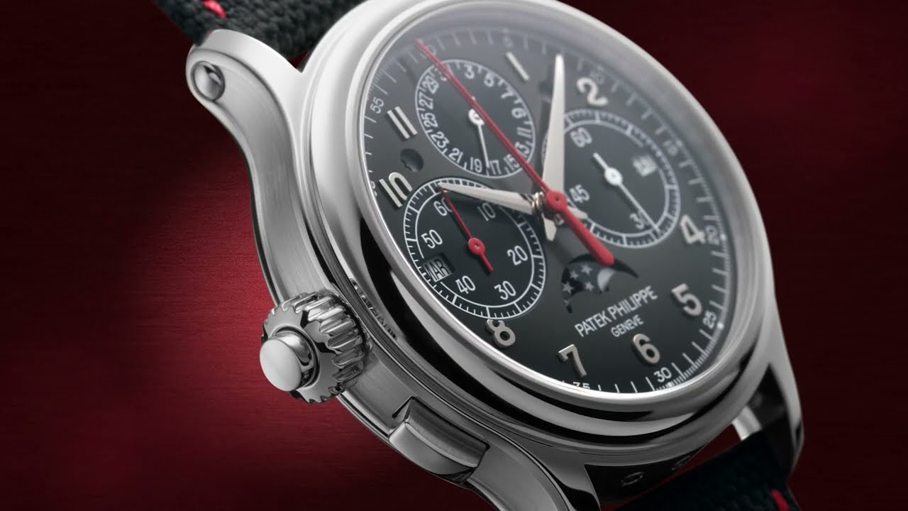Patek Philippe split-second monopusher chronograph with perpetual calendar Ref. 5373P-001