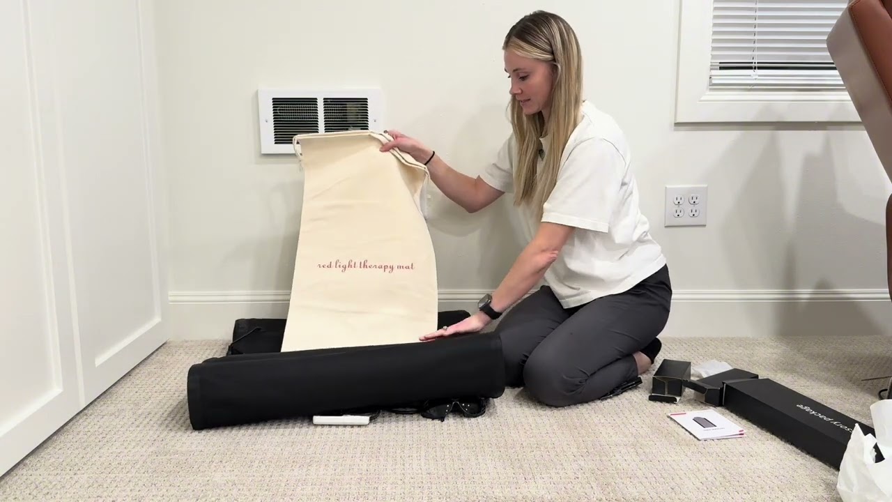 Unboxing And Setup Process - Kaoudt Red Light Therapy Mat