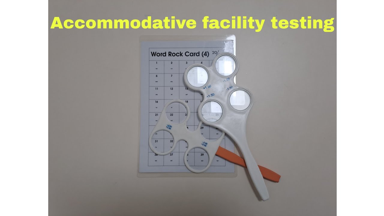Accommodative facility testing | orthoptics evaluation |
