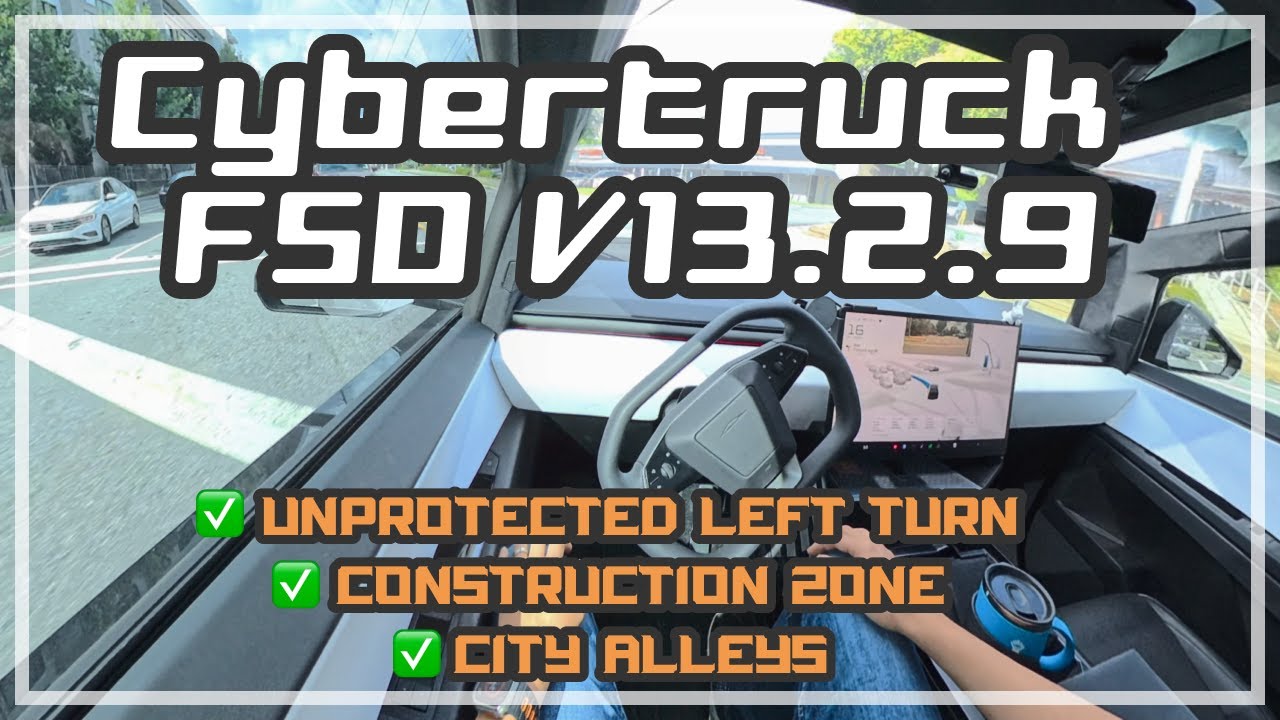 Cybertruck FSD No-Highway 26-Mile Test to Work. Zero Interventions!