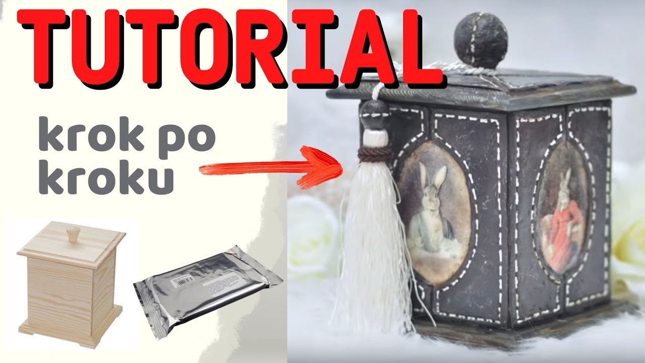 Decoupage efekt starej skóry - [krok po kroku] No. 846